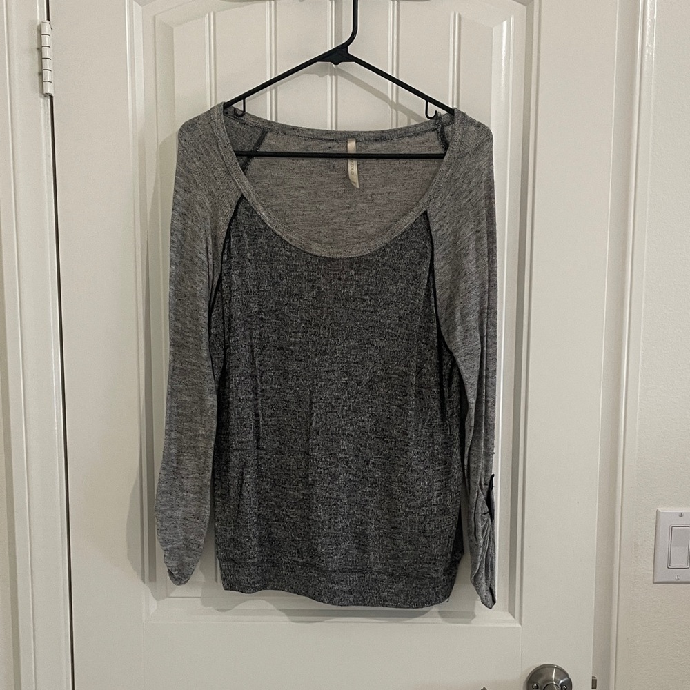 Bozzolo Charcoal Gray Women's thin Sweatshirt